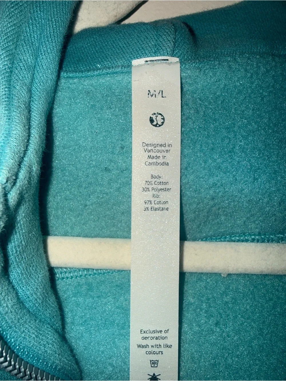 lululemon athletica Teal Half-Zip Hoodie